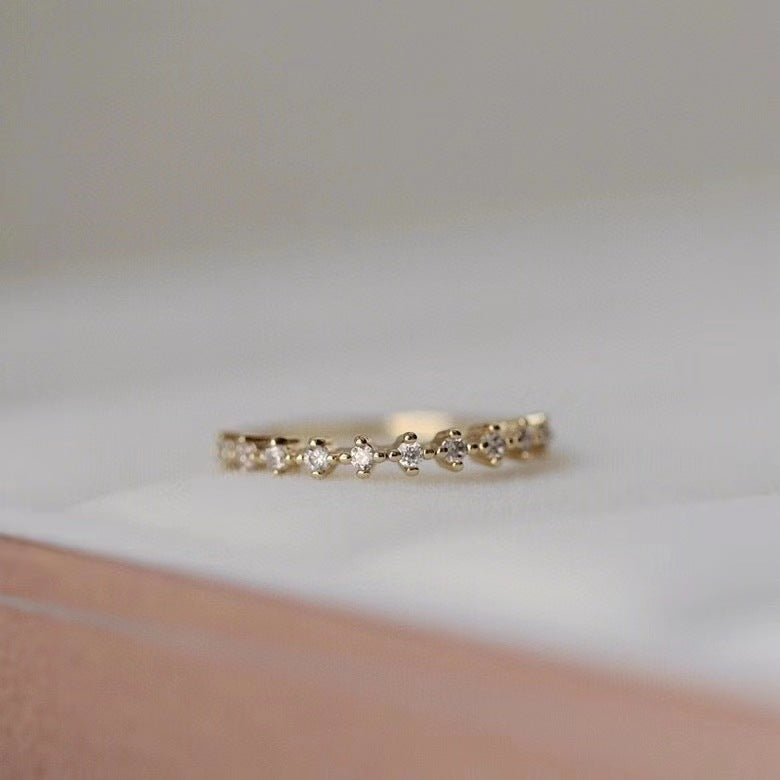 Women's Sier Korean Simple Opening Affordable Luxury Rings