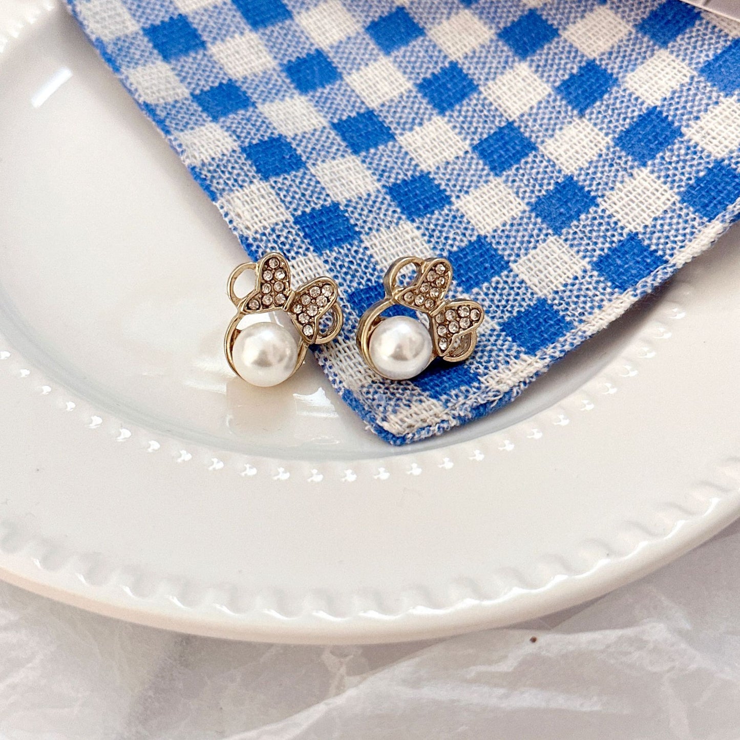 Women's Needle Light Luxury Bow Mickey Mouse Cute Earrings