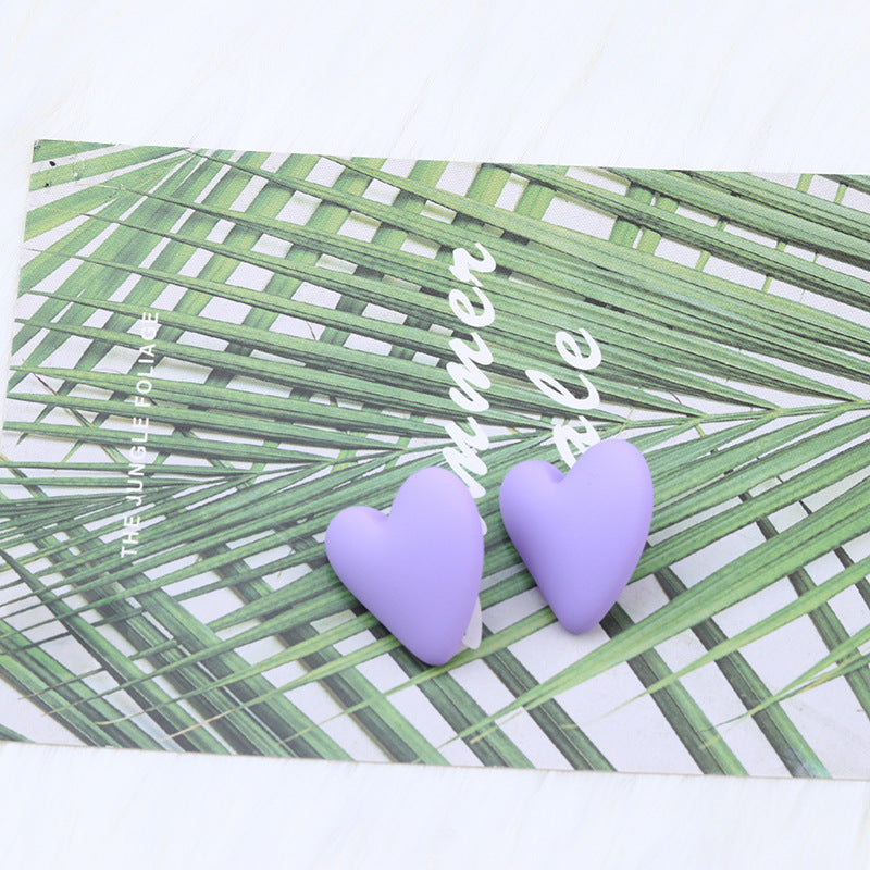 Women's Story Yellow Heart Shaped Valentine's Day Earrings