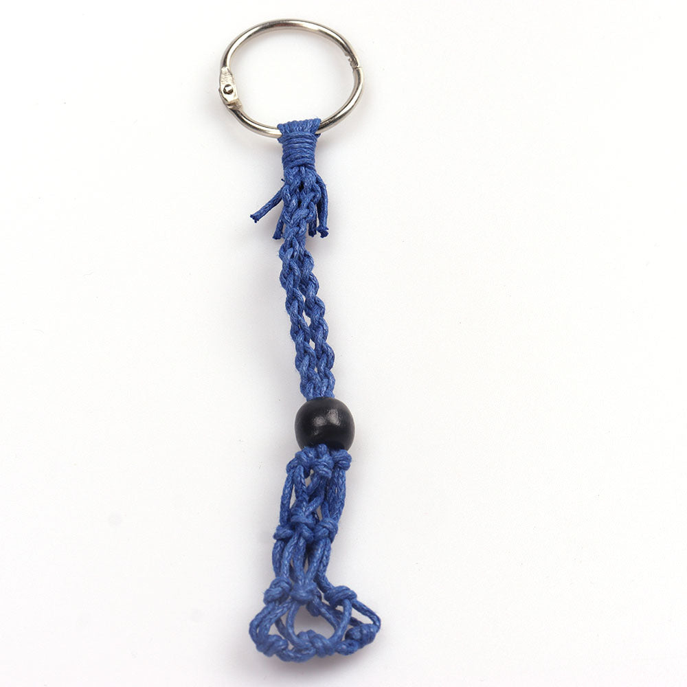 Women's Weave Natural Stone Rope Net Bag Necklaces