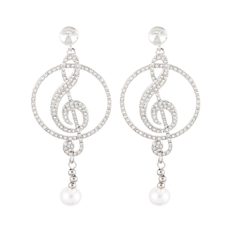 Personalized Note Eardrops Artistic Music Graceful Earrings