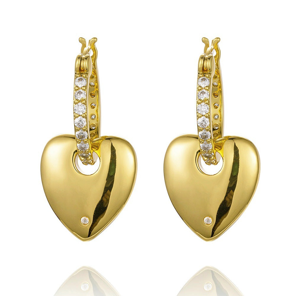 High Sense Large Fashionable Simple Eardrop Earrings