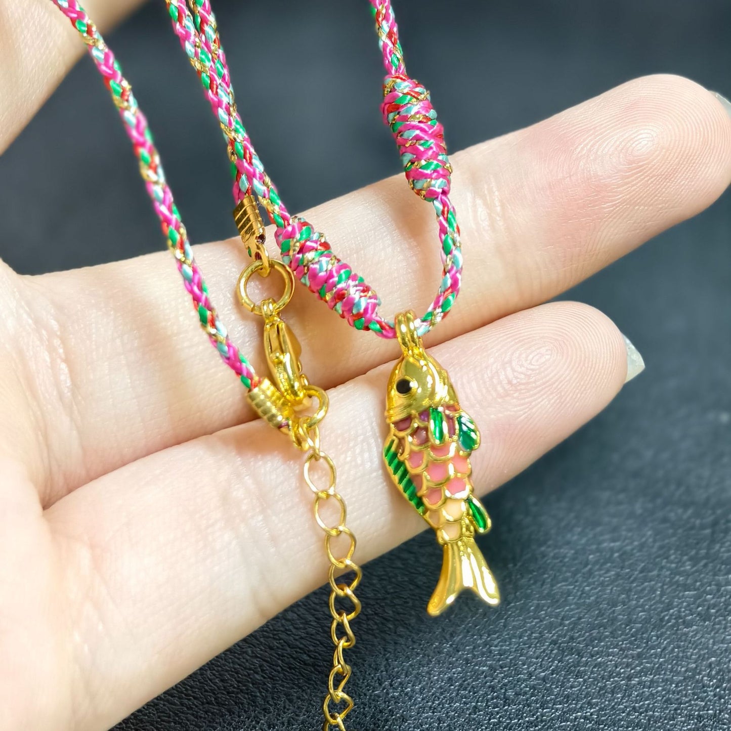 Colorful Ropes Summer Turtle Pearl Pepper Starfish Elephant Necklace