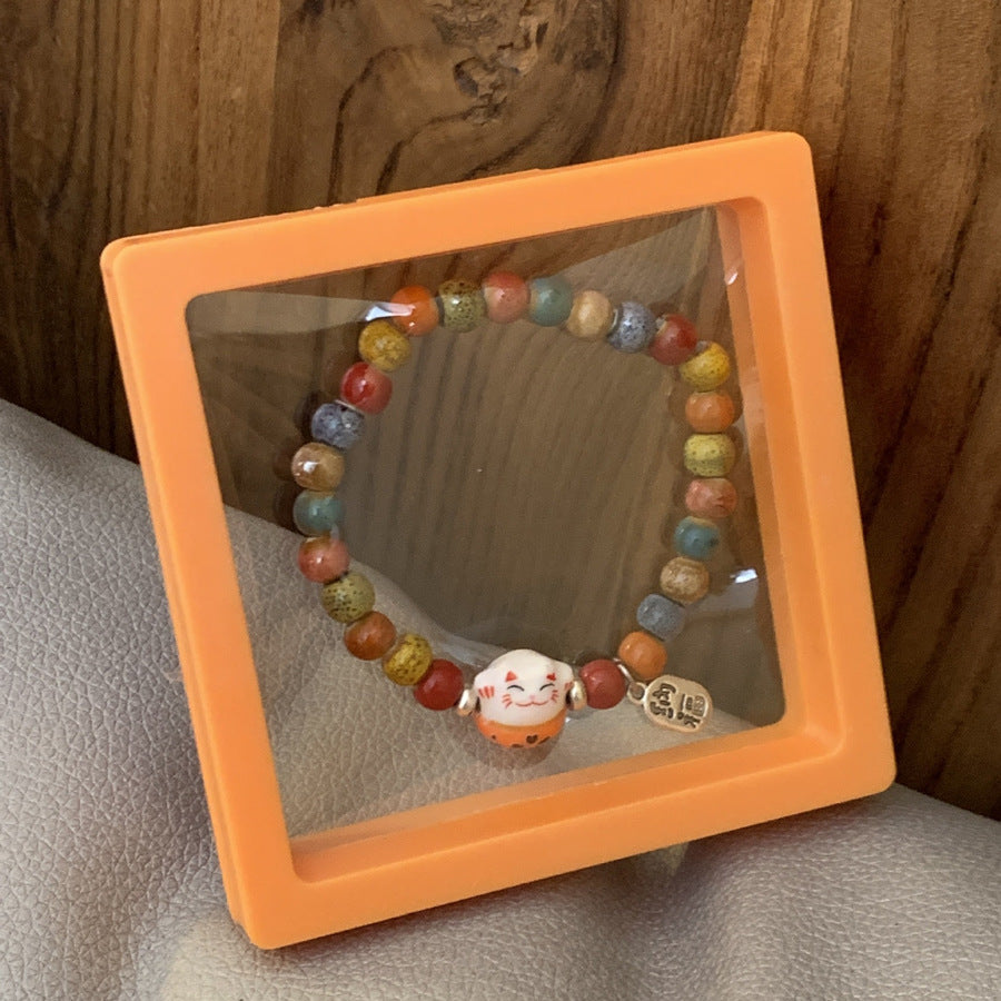Niche Retro Chinese Beaded Handmade Stall Bracelets