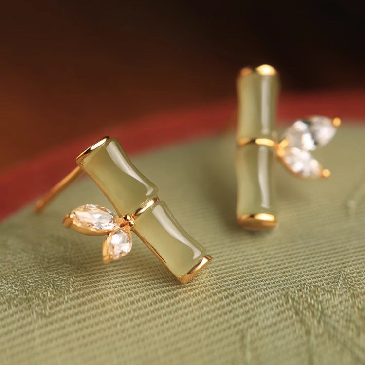Light Luxury Diamond Female Niche Design Earrings
