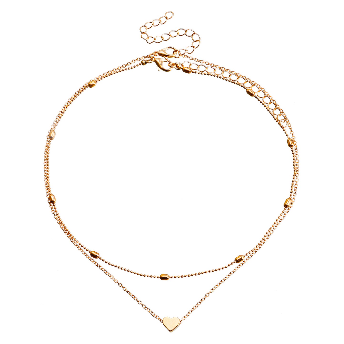 Peach Heart Female Personality Creative Accessories Necklaces