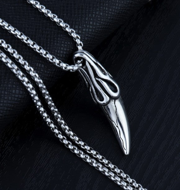 Titanium Steel Long Sweater Stainless Hip Hop Necklaces