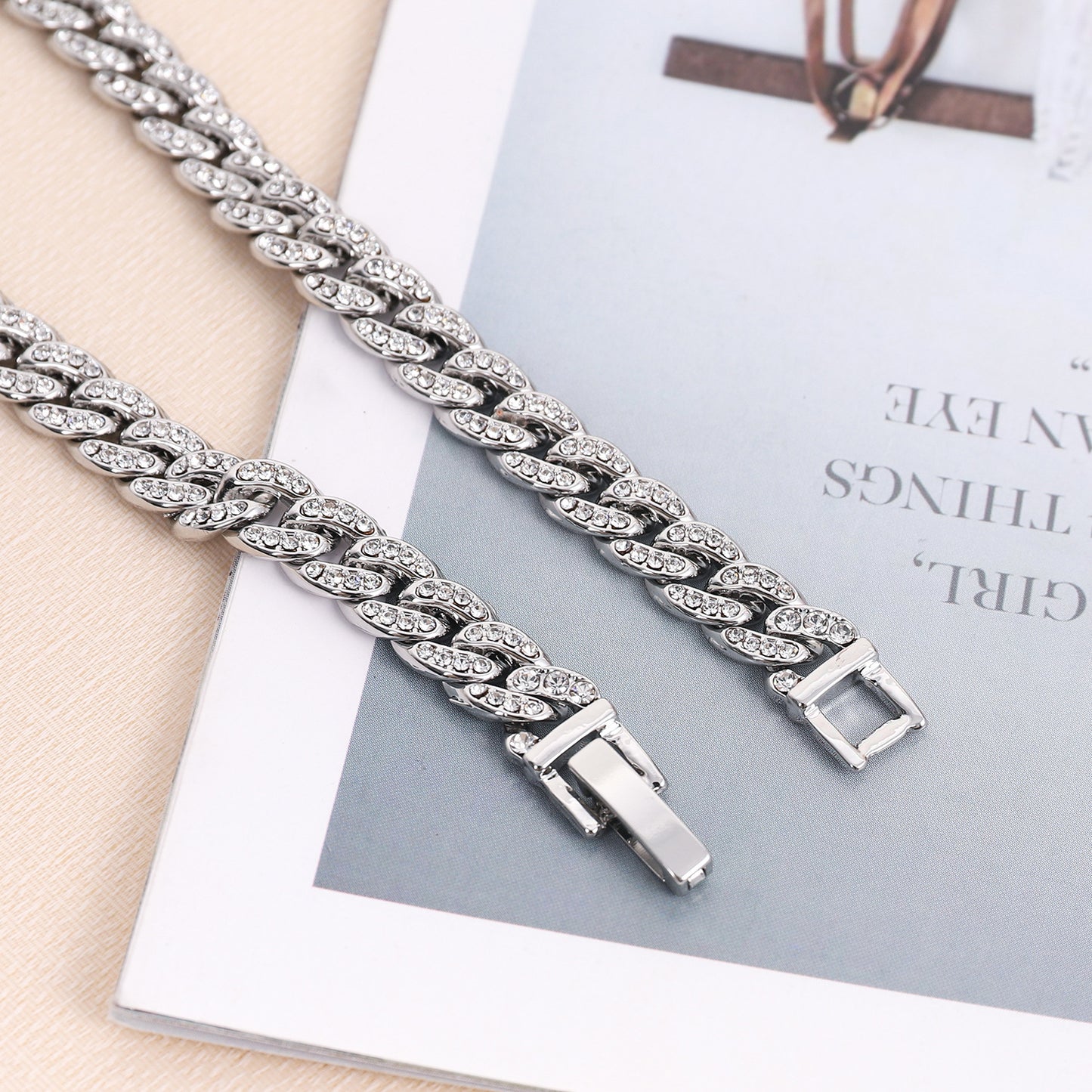 Women's & Men's Alloy Chain Couple Hip Hop Cuban Necklaces