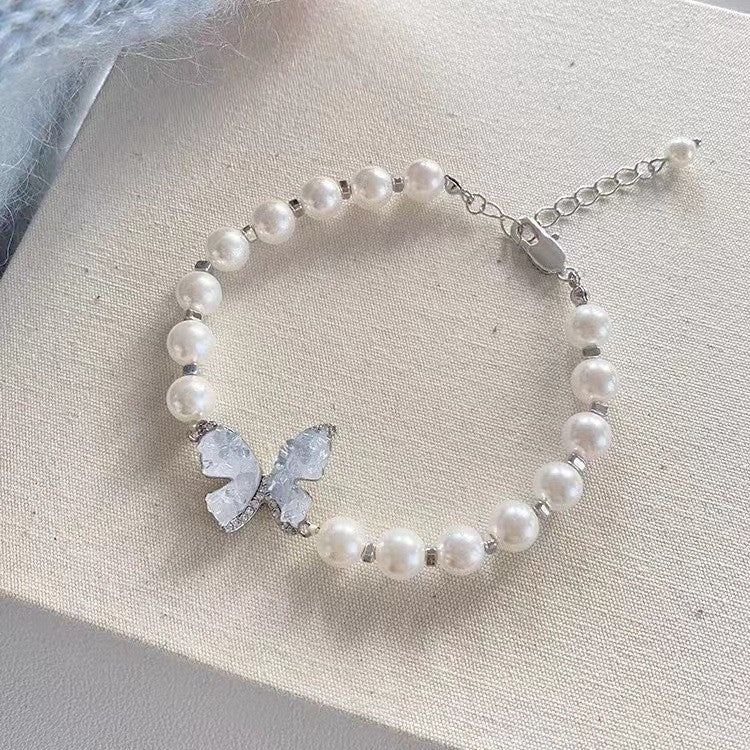 Women's French Sweet Pearl Geometric High-grade Exquisite Bracelets