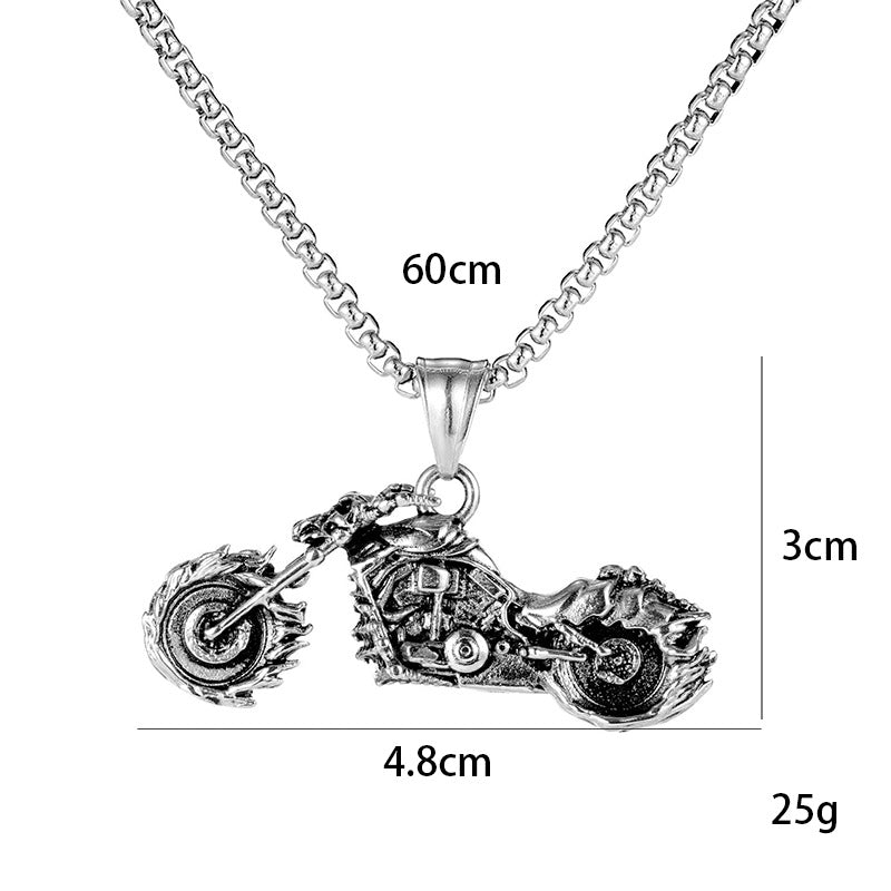 Men's Retro Trendy Domineering Stainless Steel Creative Necklaces