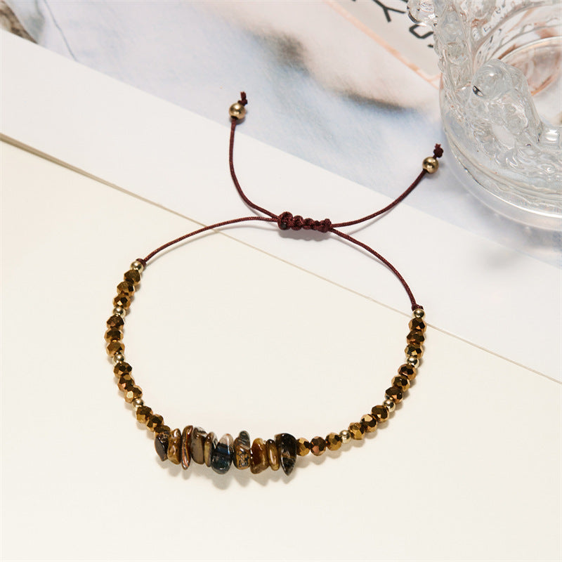 Fashion Natural Stone Gravel Wind Beaded Bracelets