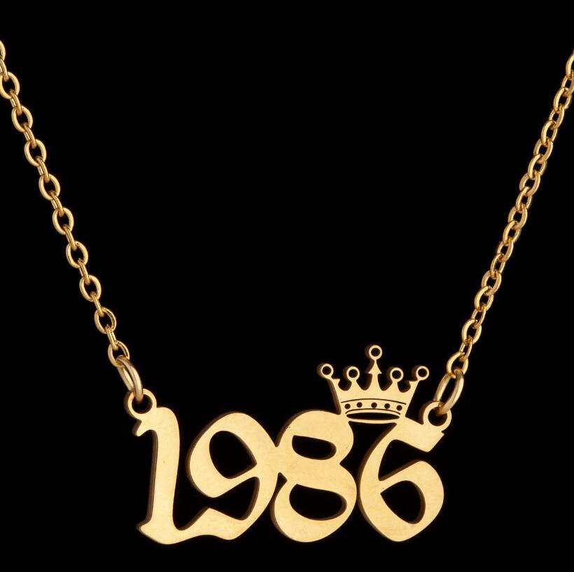 Women's Wind Lucky Digital Angel Clavicle Chain Necklaces