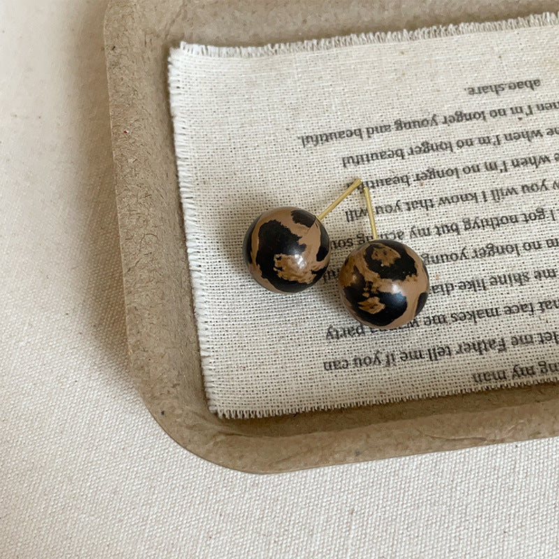 Women's Print Resin For Retro Affordable Luxury Fashionable Earrings