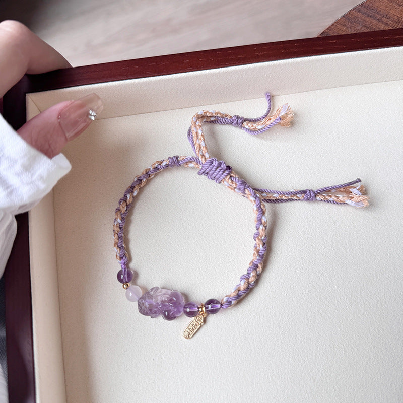 Fairy Sweet Gentle Natural Pink Crystal Bracelets