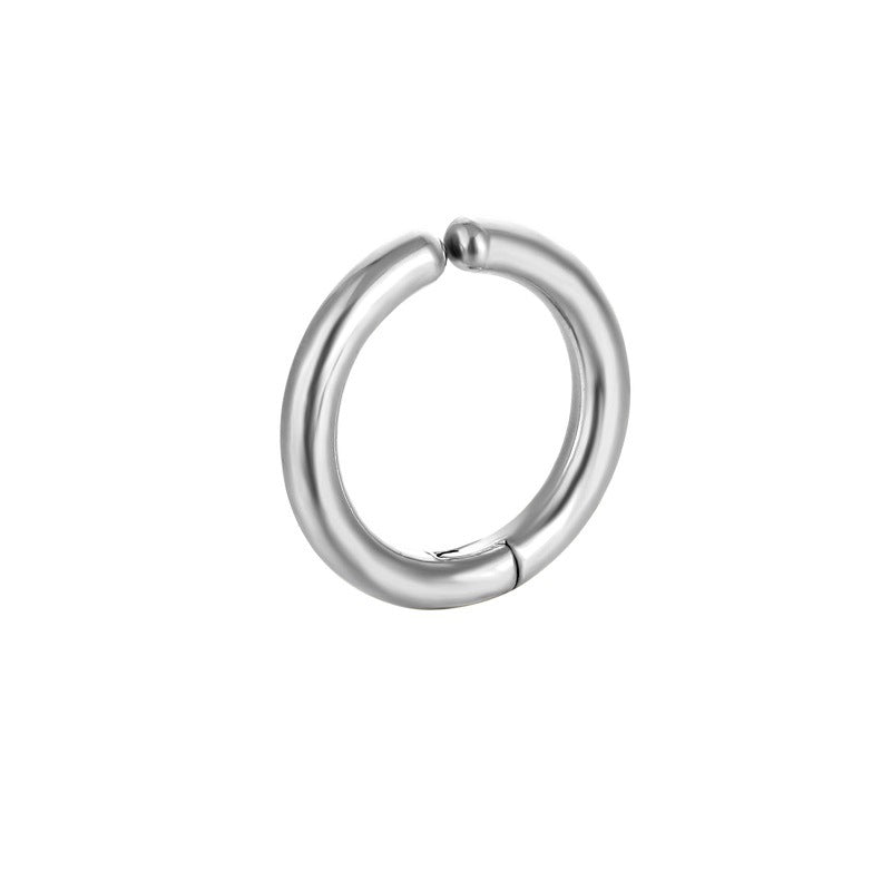 Stainless Coil Ear Clip Jewelry Arc Earrings
