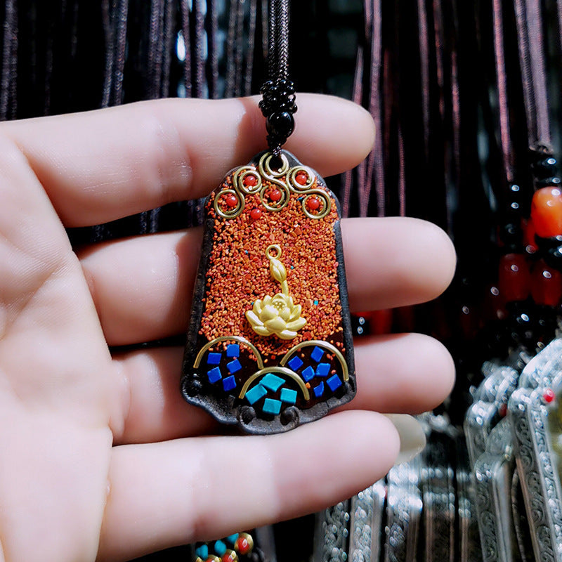 Tibetan Vintage Blackwood Father's Day Sweater Necklaces