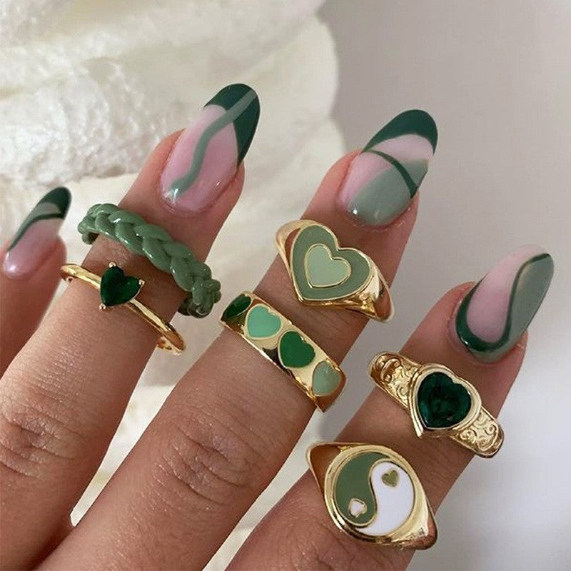 Women's Creative Simple Resin Alloy Tail Color Ring