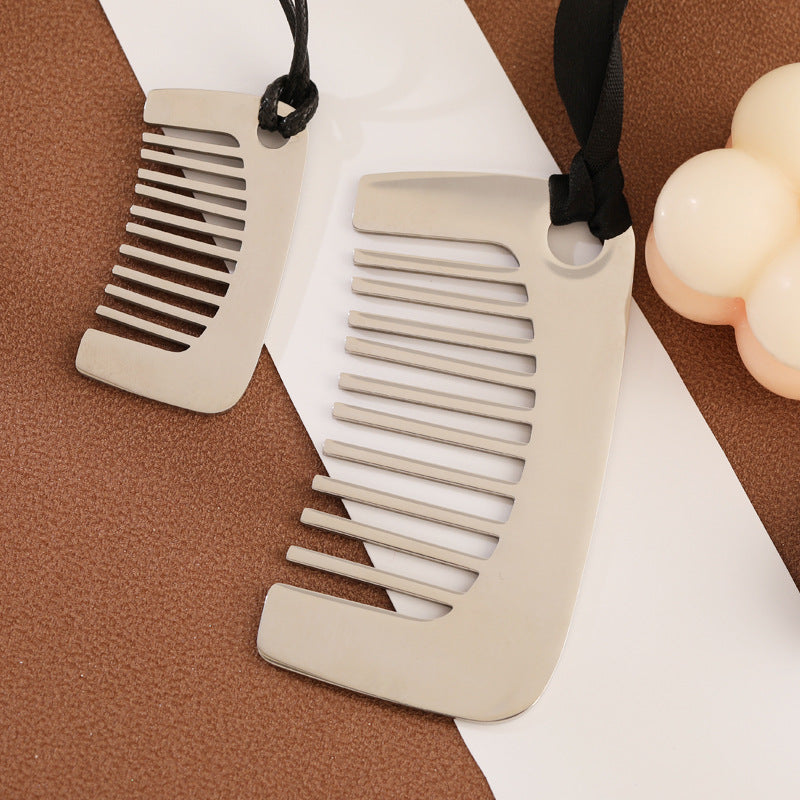 Sier Comb Design Personalized Sweater Chain Necklaces