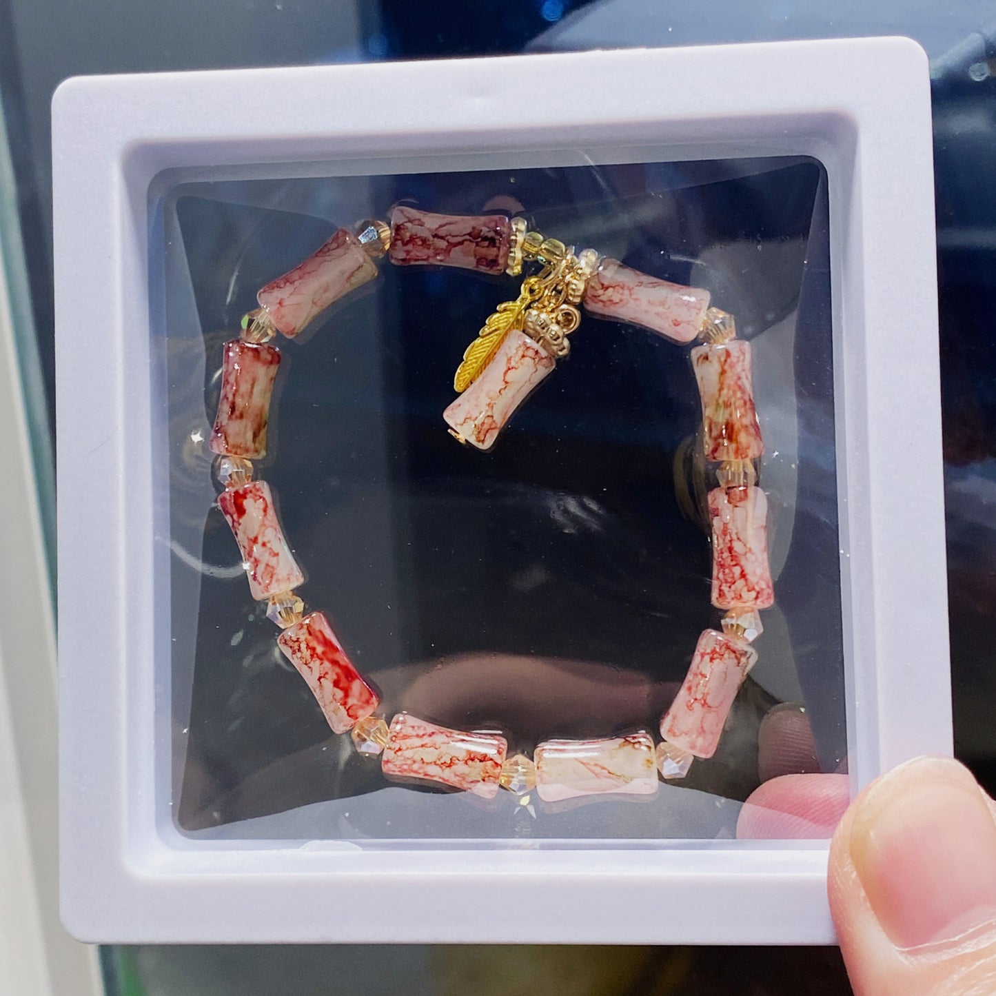 Scenic Spot Gift Box Colored Glaze Bracelets