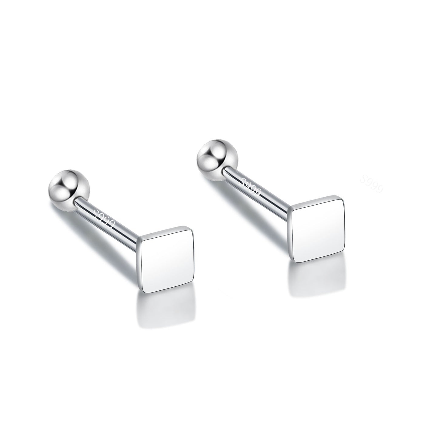 Pure Ear Korean Style Niche Screw Sleeping No Earrings