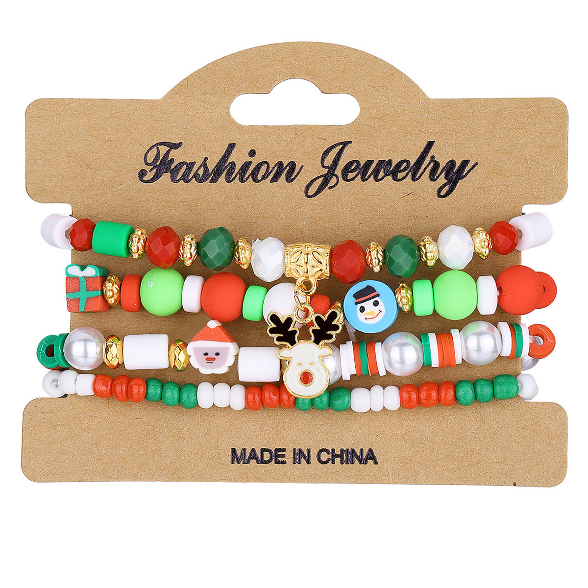 Snowman Old Man High Sense Bead Bracelets