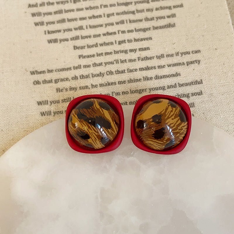 Women's Print Resin For Retro Affordable Luxury Fashionable Earrings