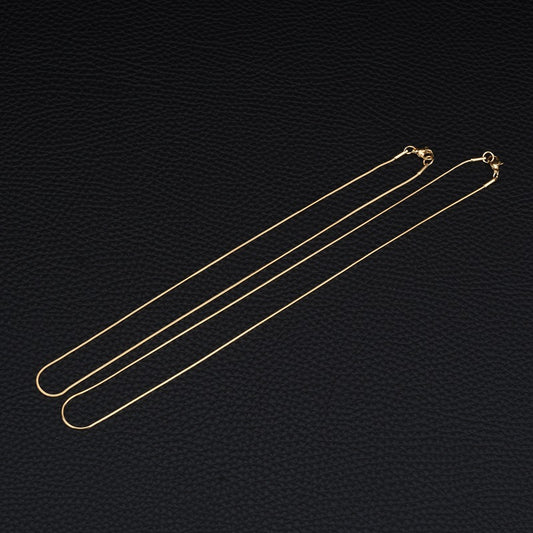 Simple Clavicle Chain Stainless Steel Snake Necklaces