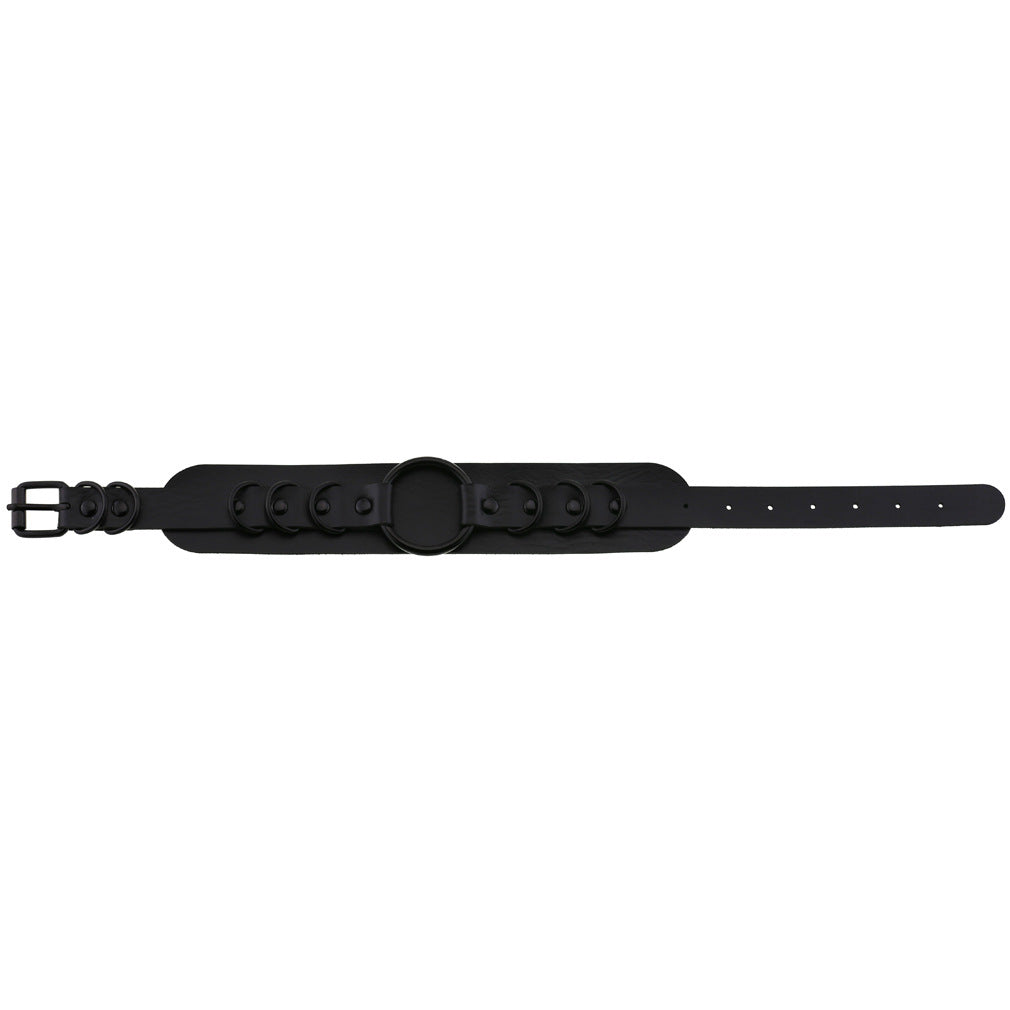 Dark Punk Goth Leather Exaggerated Personalized Necklaces