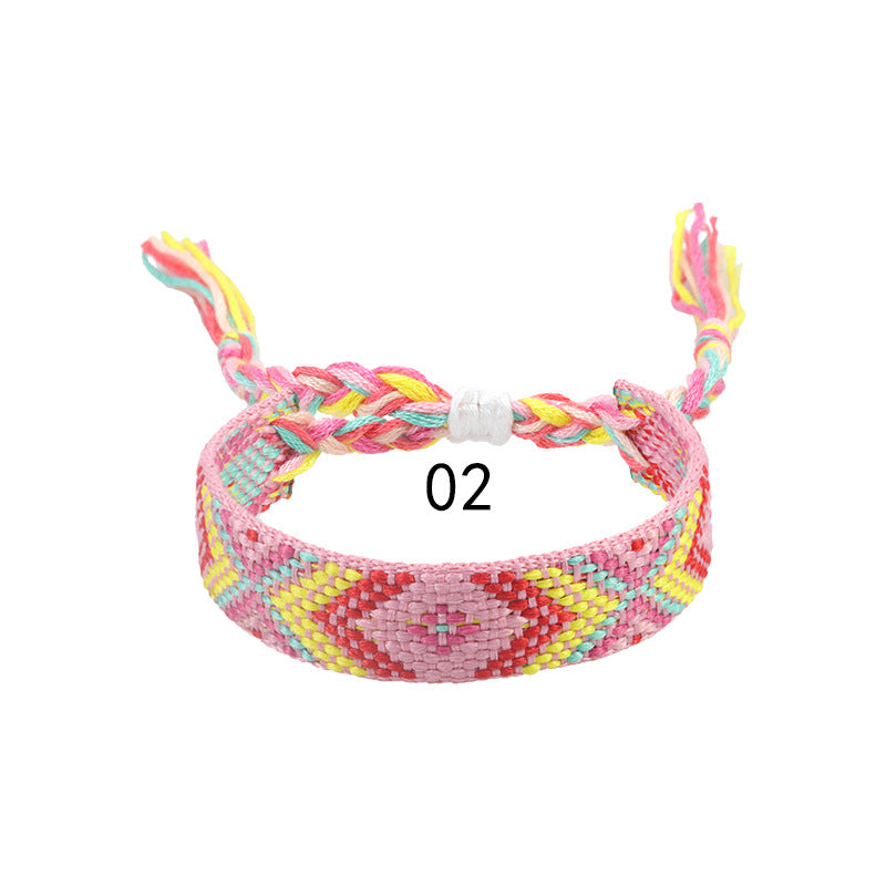 Nepal Ethnic Style Woven Wrist Strap Bracelets