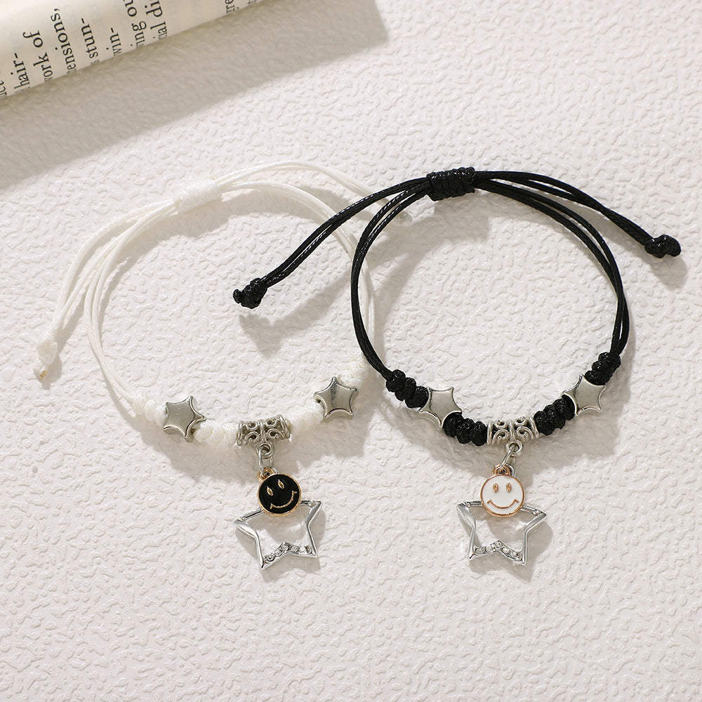 Women's & Men's Woven Couple Pair Female Friends Sisters Bracelets