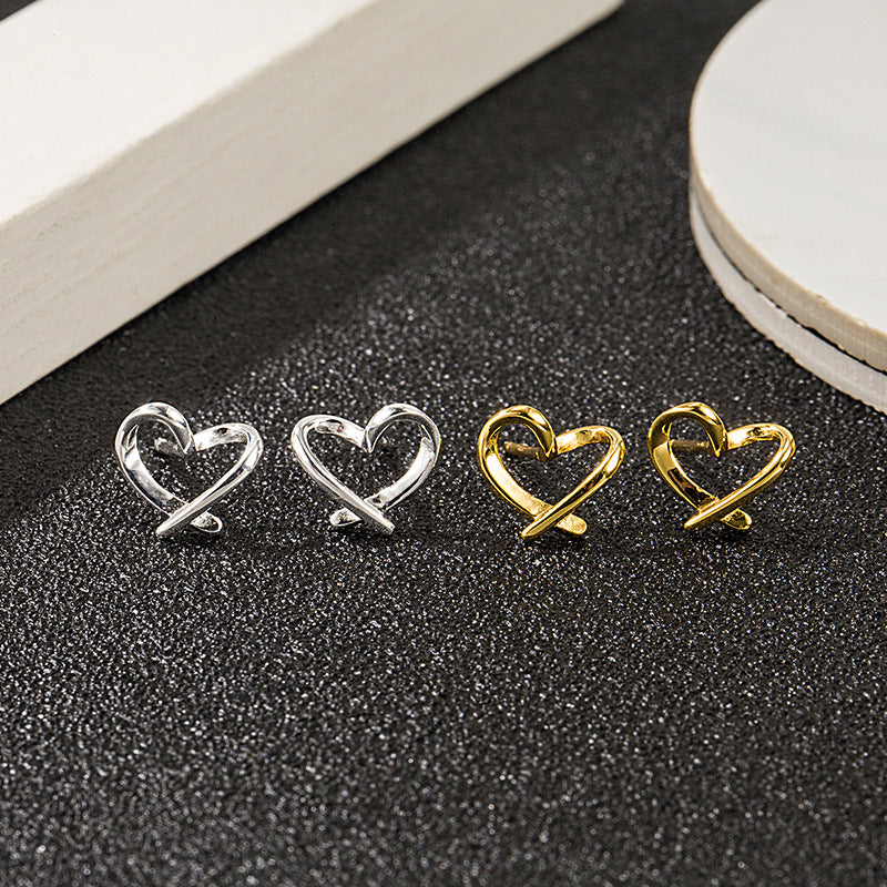 Love Heart Cute Unique Simple High-grade Earrings