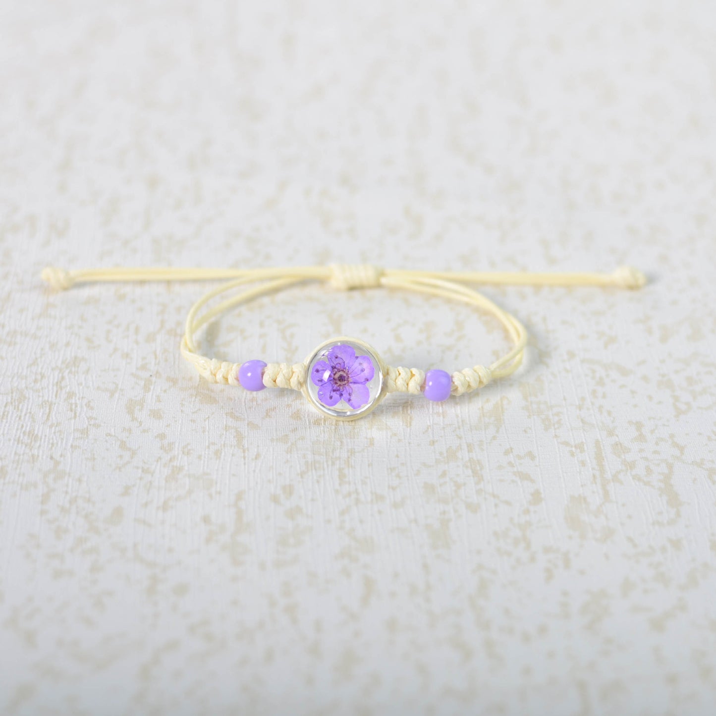 Fresh Sweet Starry Lace Flower Dried Ceramic Bracelets