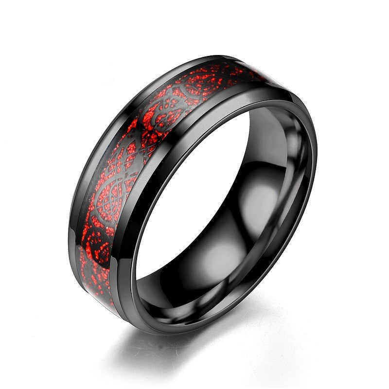 Men's Rotatable Titanium Steel Decompression Stainless Couple Rings