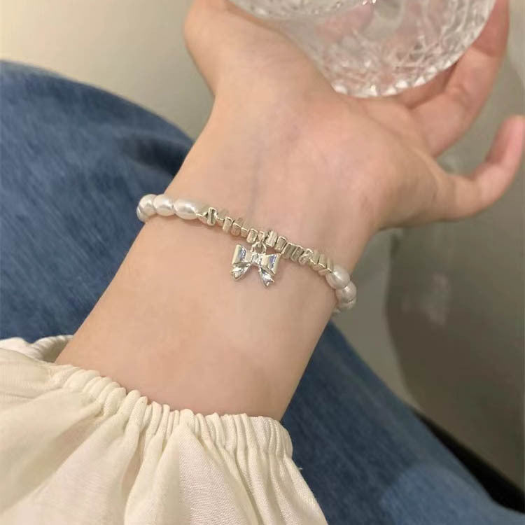 Sier Shining Full Diamond Design Niche Bracelets