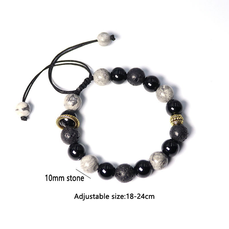 Men's High Sense Volcanic Rock Bead Gift Bracelets