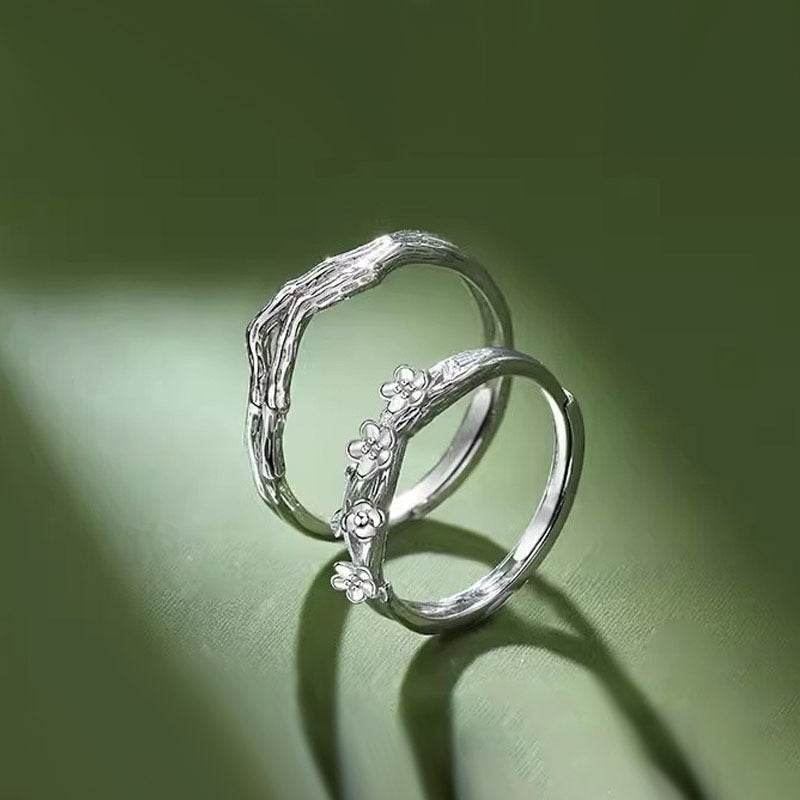Women's & Men's Couple Pair Of Niche Gift For Rings