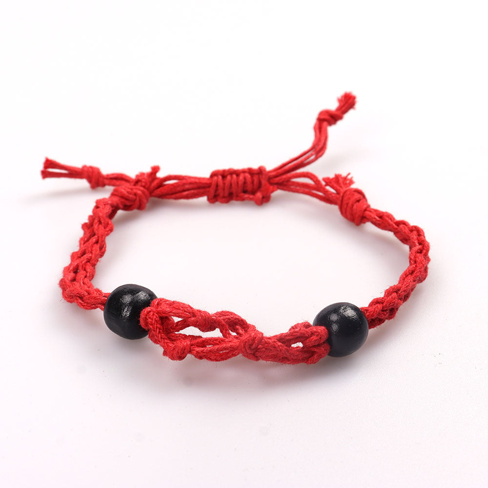 Women's Weave Natural Stone Rope Net Bag Necklaces
