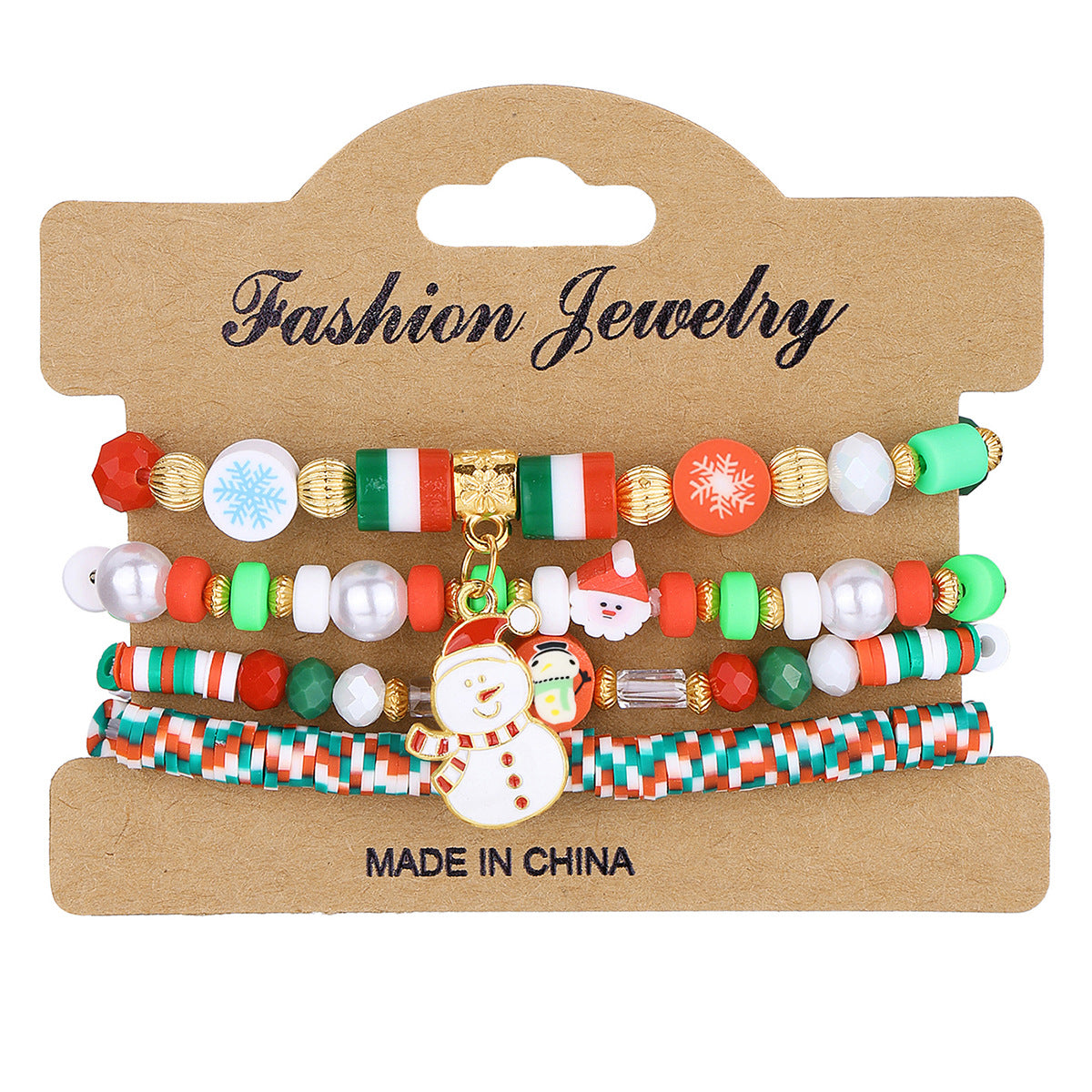 Snowman Old Man High Sense Bead Bracelets