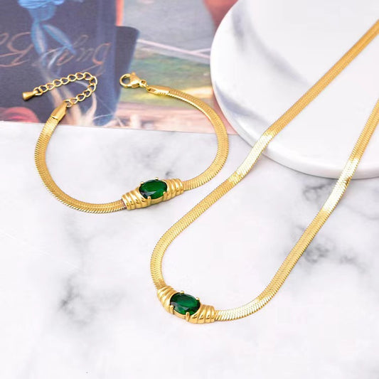 Simple High-grade Retro Elegant Metal Snake Necklaces