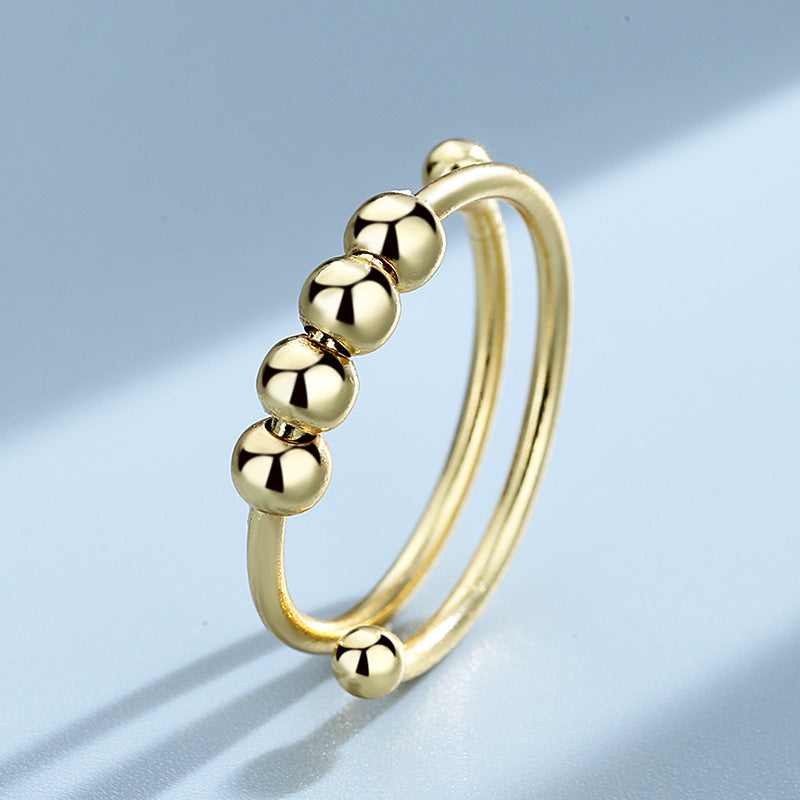 Women's & Men's Creative Stress Relief Accessories Geometric Beaded Rings