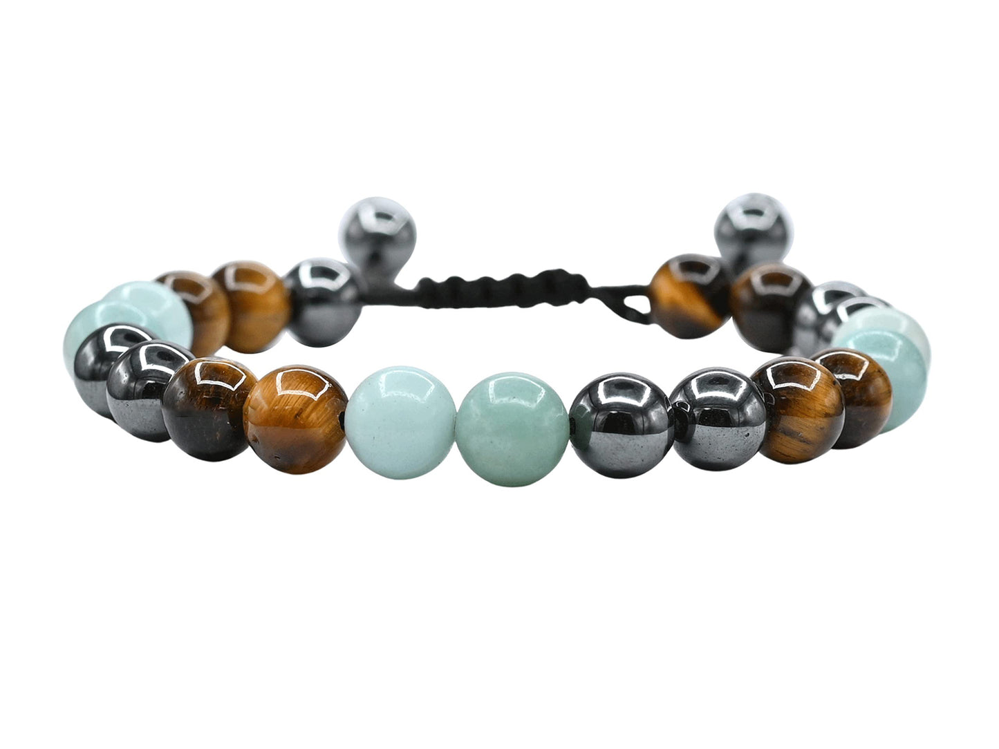 Stone Fluorite Hematite Tiger Eye Rose Bracelets
