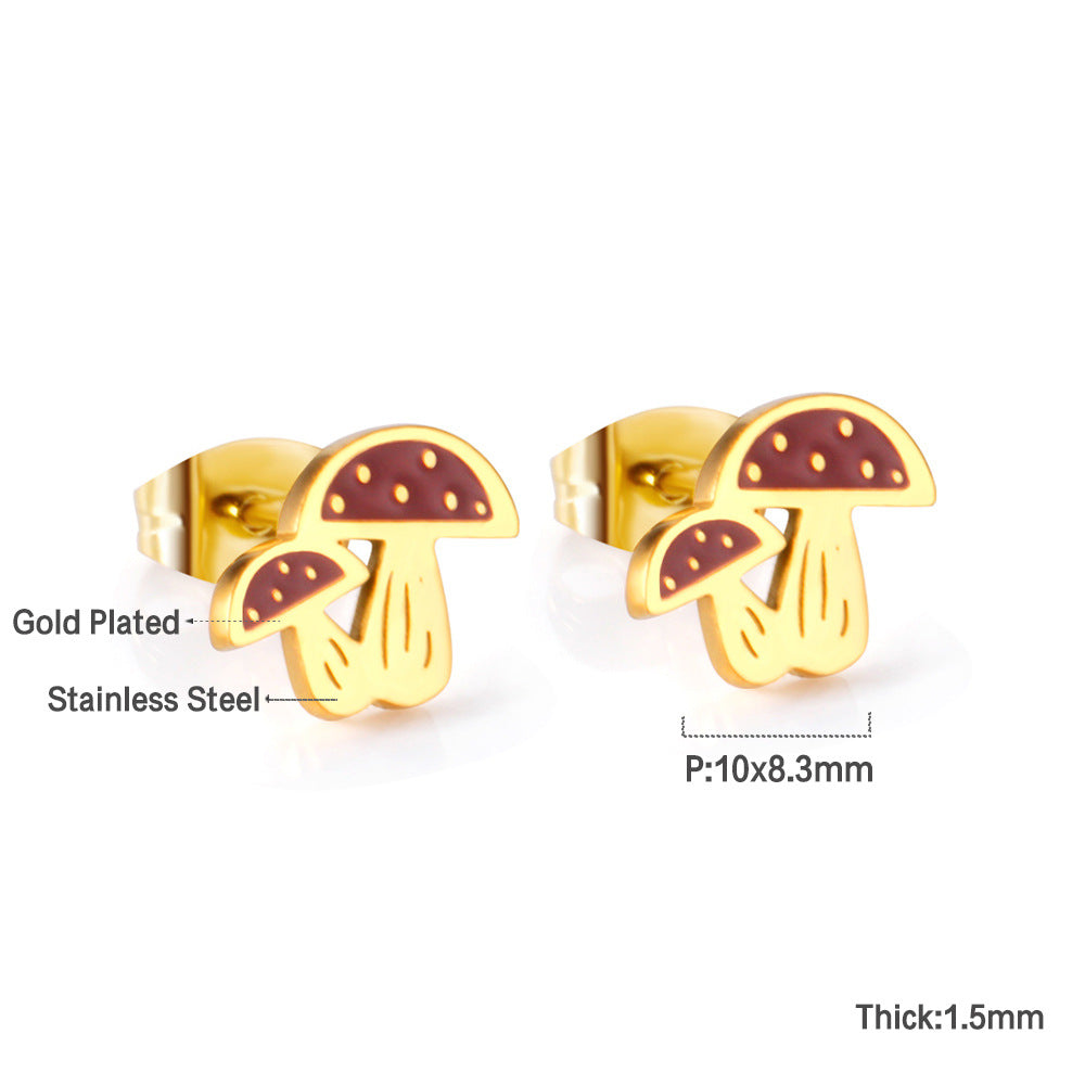 Children's Design Female Cute Sweet Cartoon Fruit Earrings
