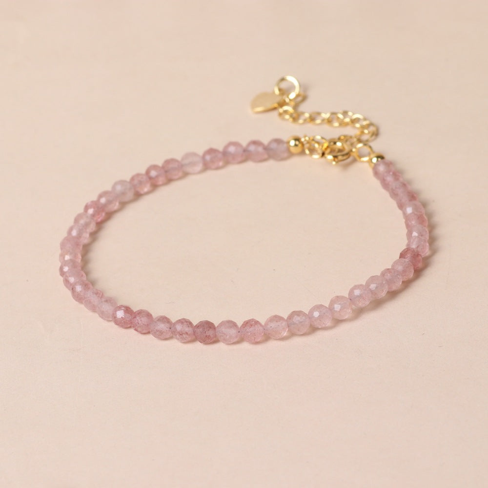 Fine Natural Stone Surface Cutting Beads Bracelets