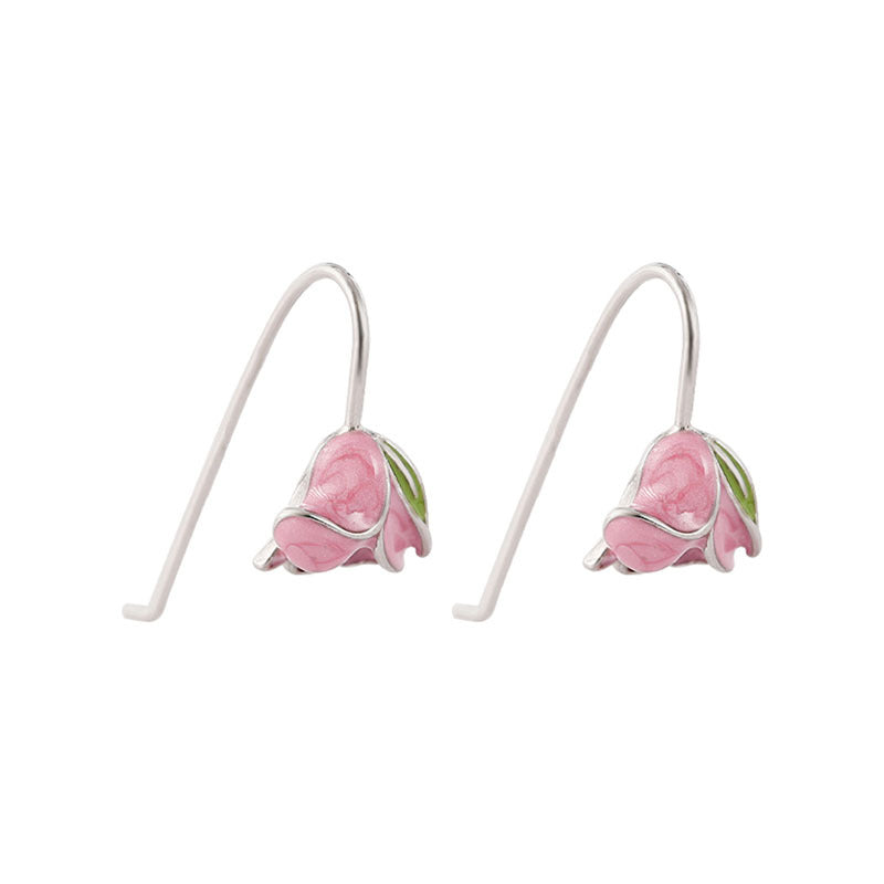 Women's Rising Sun Pink Tulip High-grade Beautiful Rings