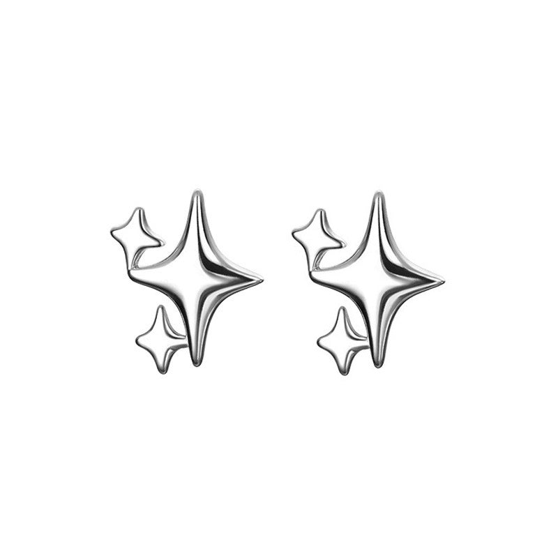 Four Stars Ear Korean Trend Cool Earrings