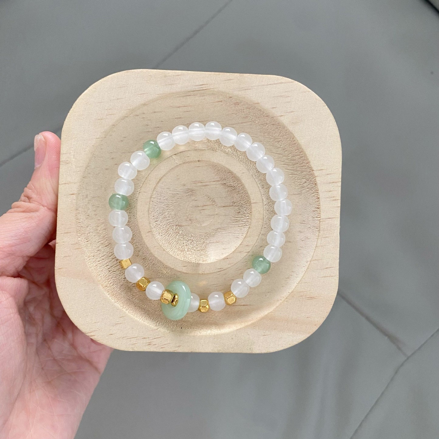 Style Beaded Elastic String Sweet Colored Bracelets