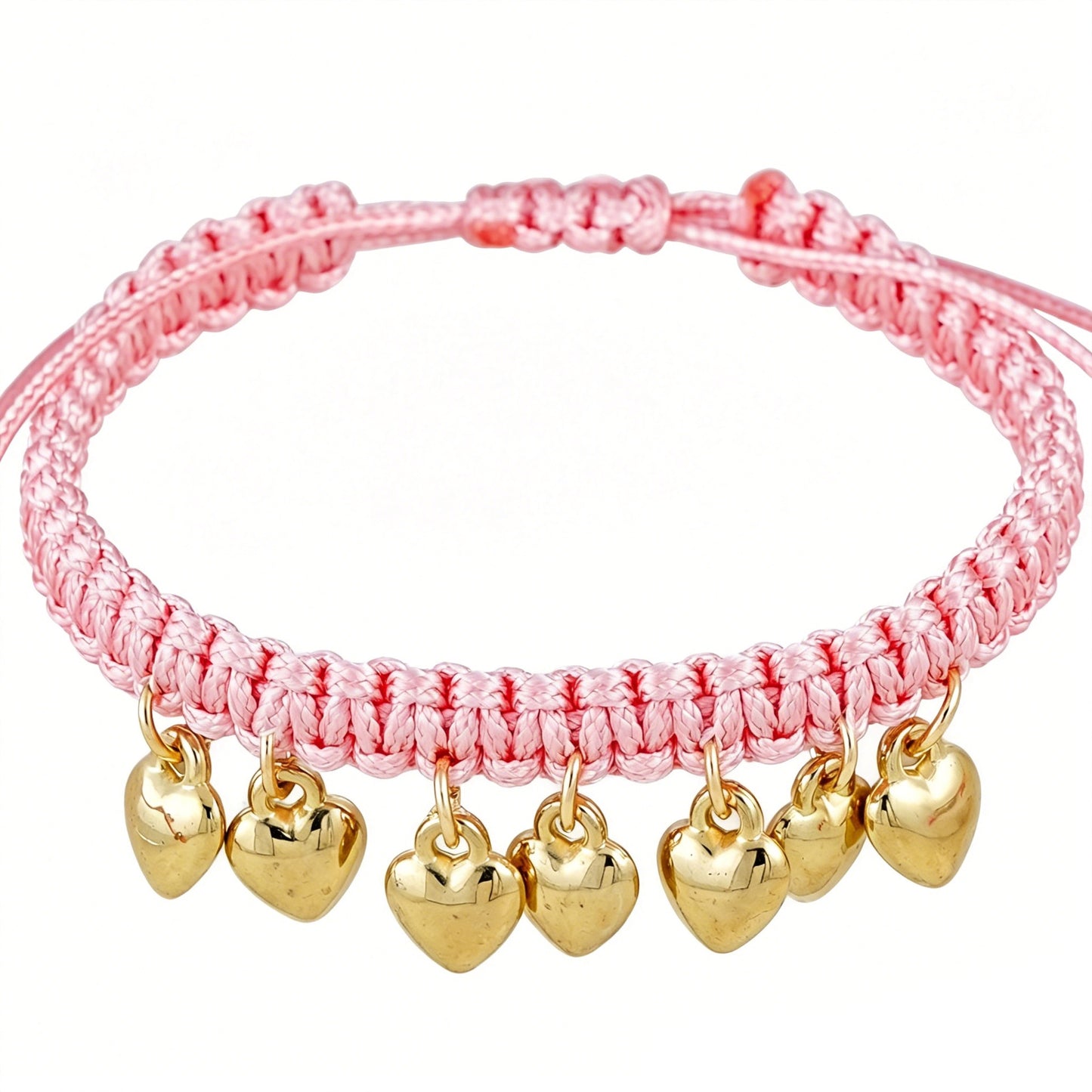 Pink Love Hand Woven Rope Minimalist Bracelets