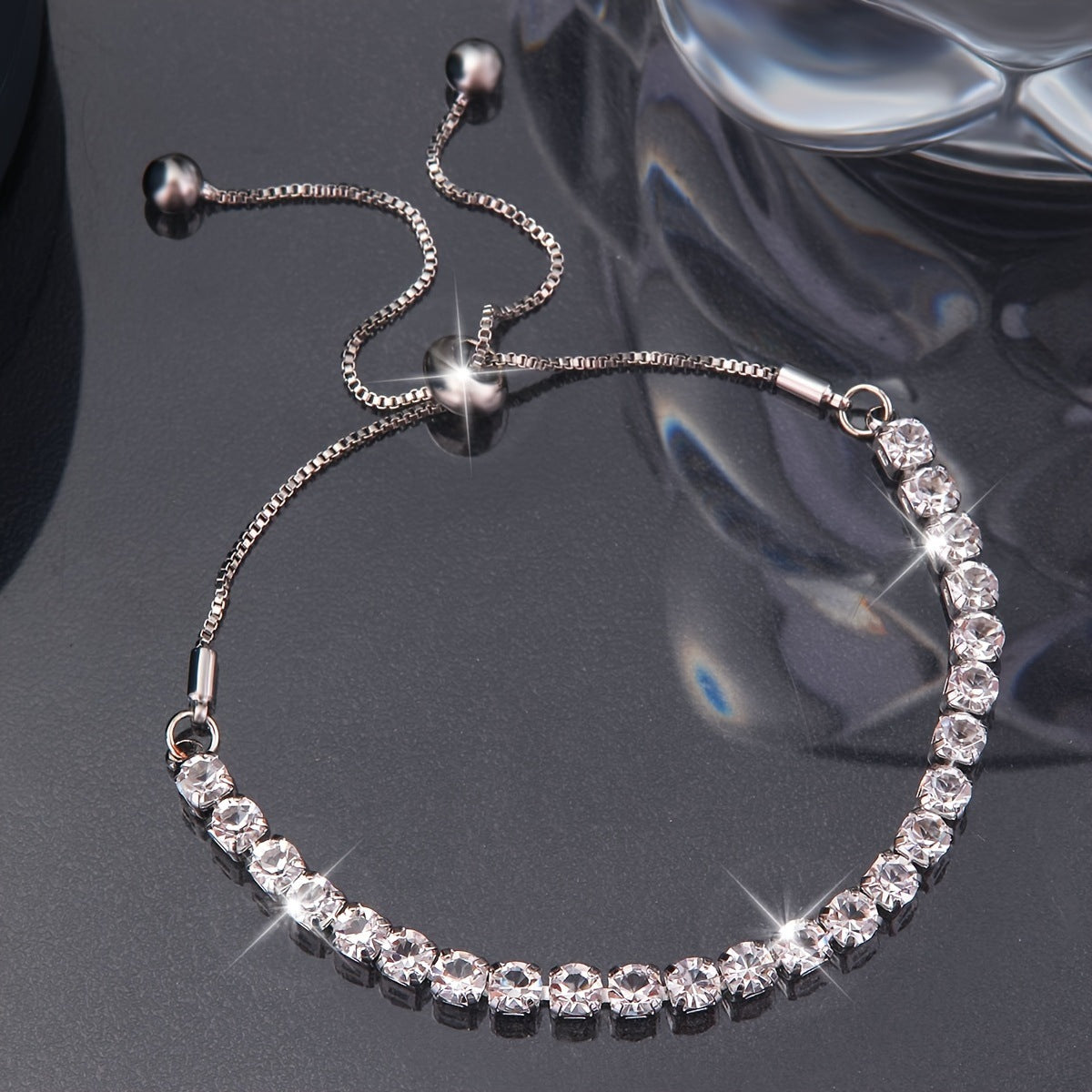 Women's Shining Full Diamond For Adjustable Light Bracelets