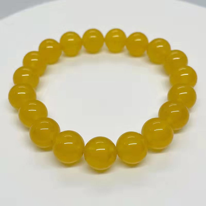 Women's & Men's Imitation Canary Stone Beads Simple Live Bracelets