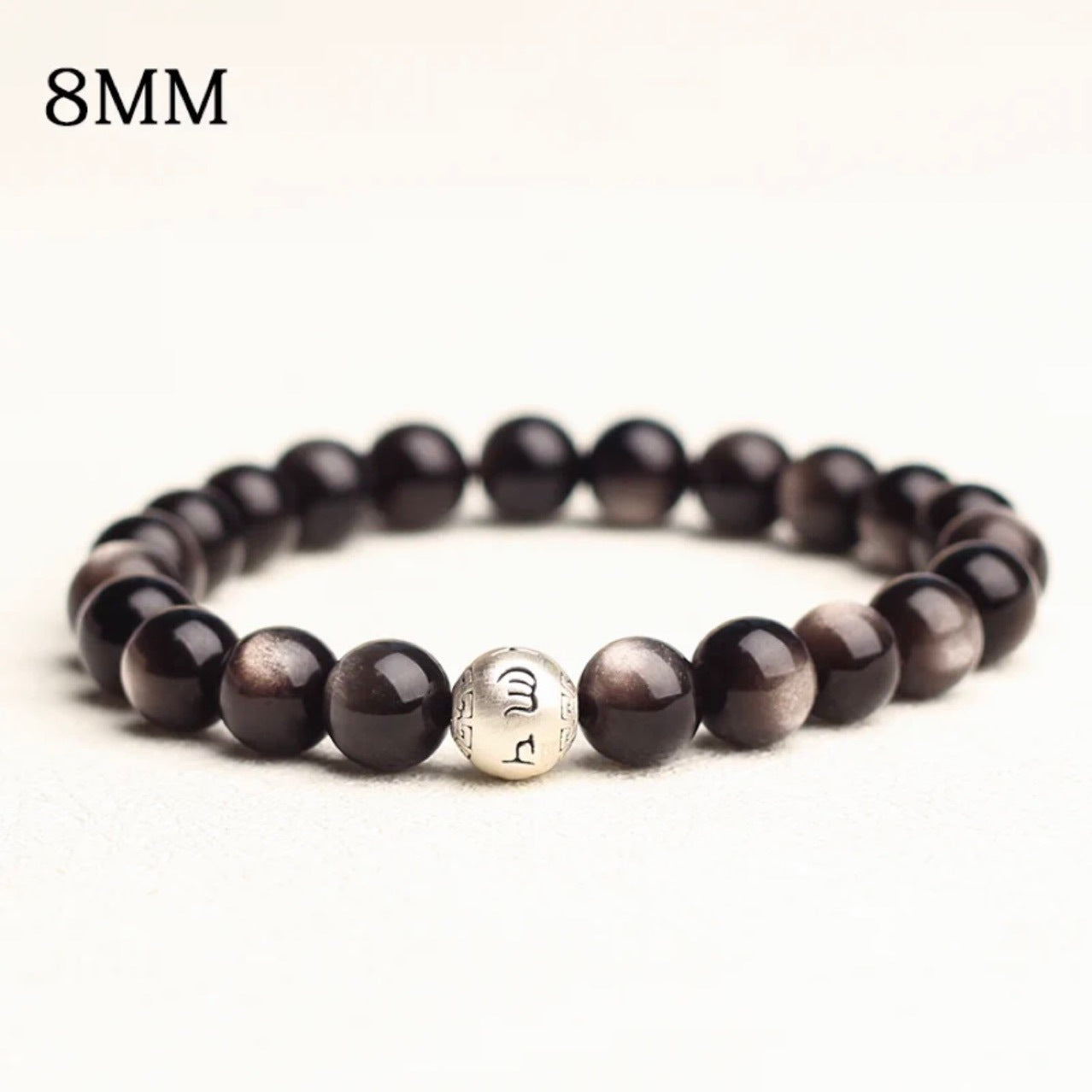 Women's & Men's Stone Six Words Mantra Lucky Beads Bracelets